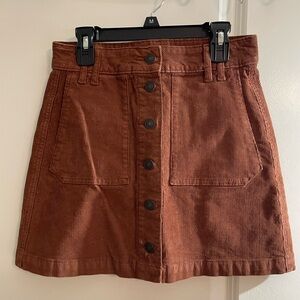 American Eagle Corduroy Mini Skirt